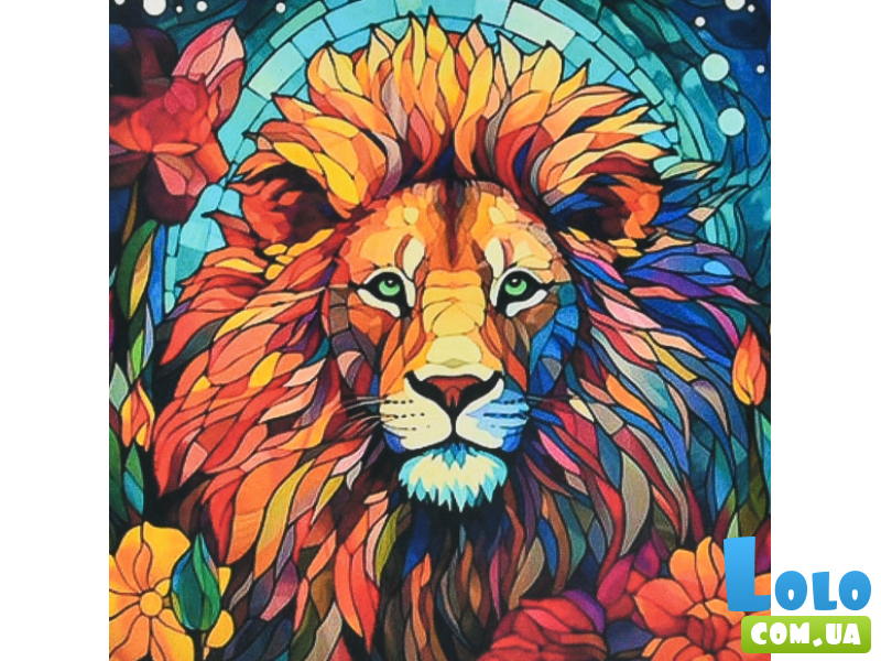 Алмазная мозаика Витражное могущество, Strateg (30х30 см)