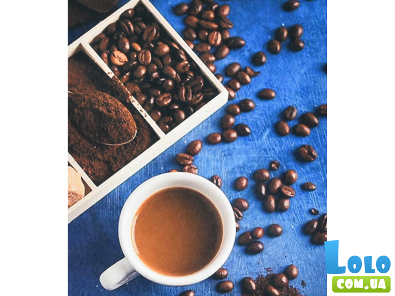 Алмазная мозаика В роскоши кофейных ароматов, Strateg (40х50 см)