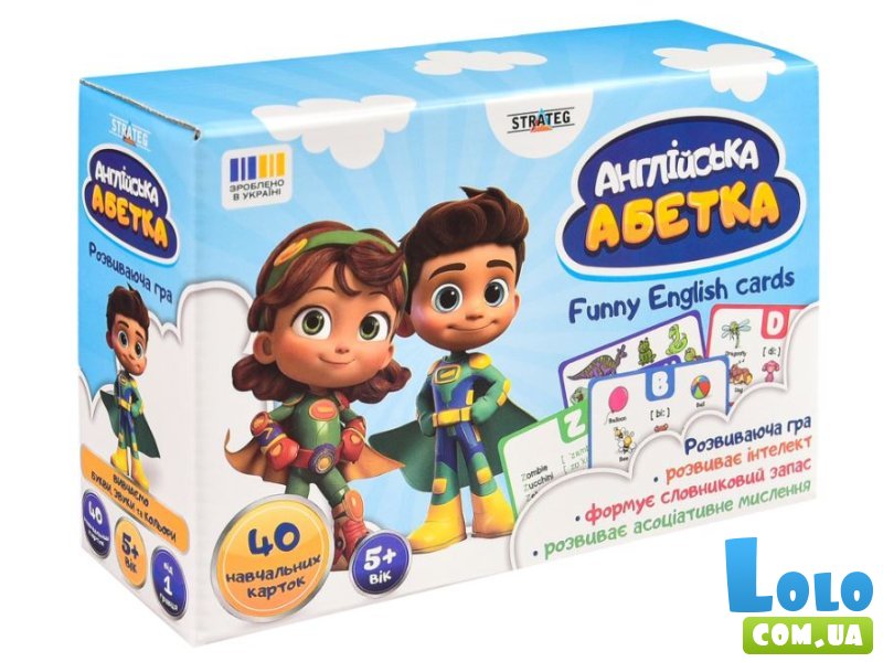 Развивающая игра Английский алфавит, Strateg