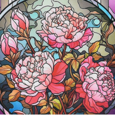 Алмазная мозаика Лучи роз, Strateg (30х30 см)