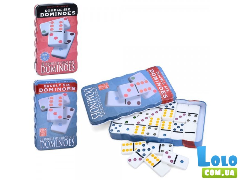Настольная игра Домино в металлическом футляре