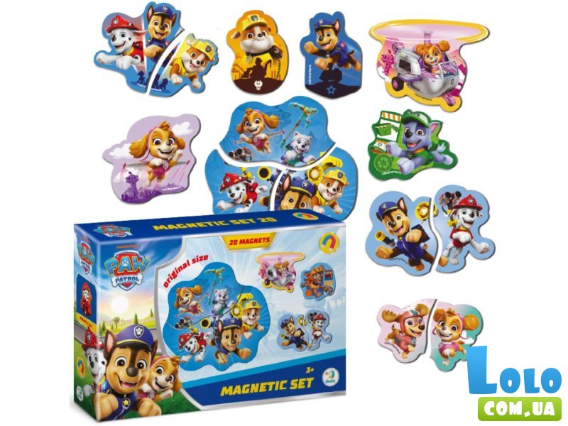 Набор магнитов Paw Patrol Щенки-спасатели, DoDo