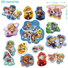 Набор магнитов Paw Patrol Щенки-спасатели, DoDo