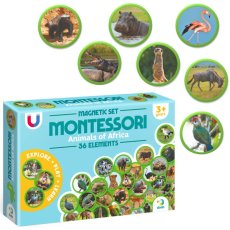 Набор магнитов Монтессори Животные на континентах Африка, DoDo