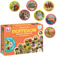 Набор магнитов Монтессори Животные на континентах Евразия, DoDo