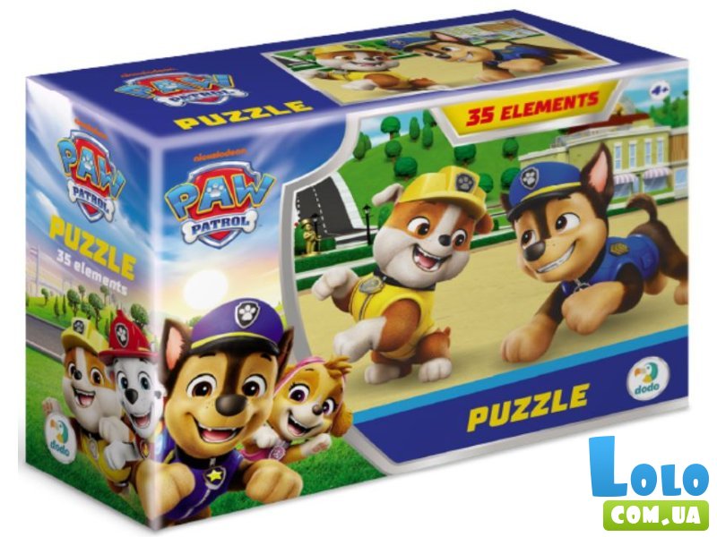 Пазл-мини Крепыш и Гонщик Paw Patrol, DoDo, 35 эл.