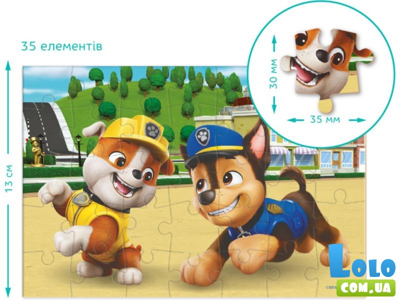 Пазл-мини Крепыш и Гонщик Paw Patrol, DoDo, 35 эл.
