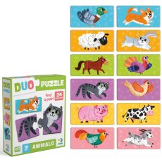 Пазлы Duo Животные-половинки, Dodo, 24 эл.