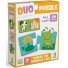 Пазлы Duo Зверята и их жилье, Dodo, 24 эл.