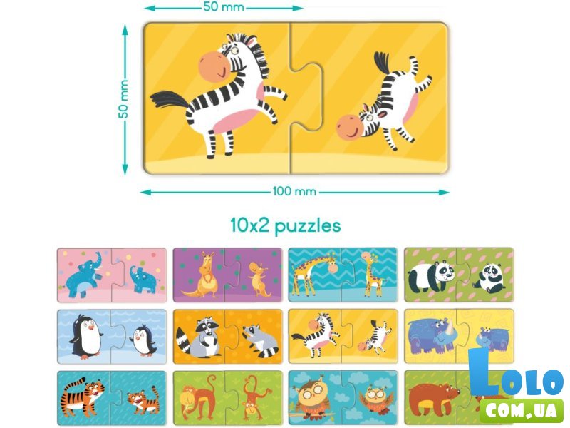 Пазлы Duo Мама и малыш, Dodo, 24 эл.