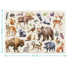 Пазл Лесные животные Монтессори, DoDo, 200 эл.