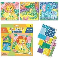Мозаика с наклейками Зоопарк, DoDo, 3 картинки