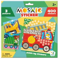 Мозаика с наклейками Транспорт, DoDo, 3 картинки
