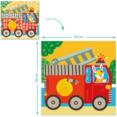 Мозаика с наклейками Транспорт, DoDo, 3 картинки