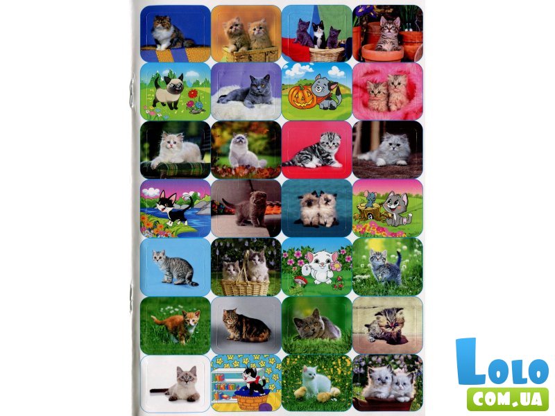 Книга 100% наклеек Кошки и котята, Глорія