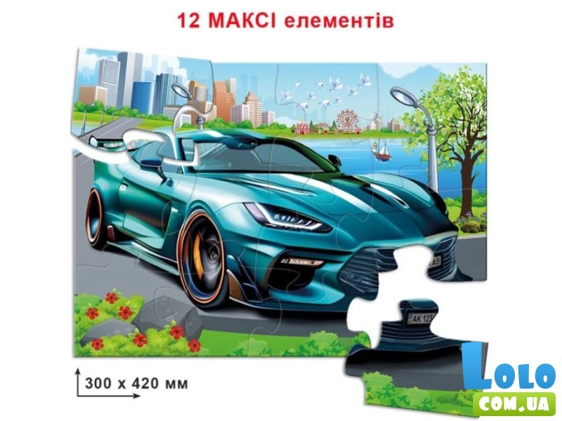 Беби пазл Супер авто, Енергія плюс, 12 эл.