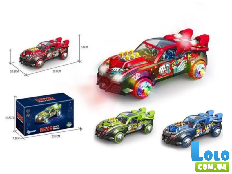 Машина музыкальная со светом (в ассортименте)