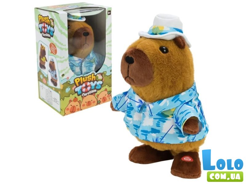 Мягкая интерактивная Капибара, 30 см (в ассортименте)