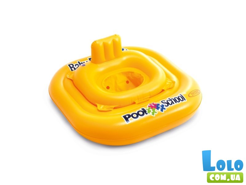 Круг-лодочка надувная со спинкой, Intex