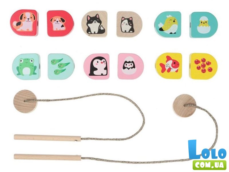 Шнуровка деревянная силянка Моя семья, Cubika