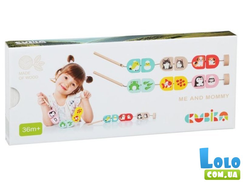 Шнуровка деревянная силянка Моя семья, Cubika