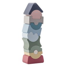 Пирамидка деревянная LD-24, Cubika (11 дет.)