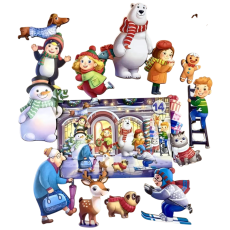 Развивающая деревянная игра для памяти и внимания Кто был на улице, UBEE