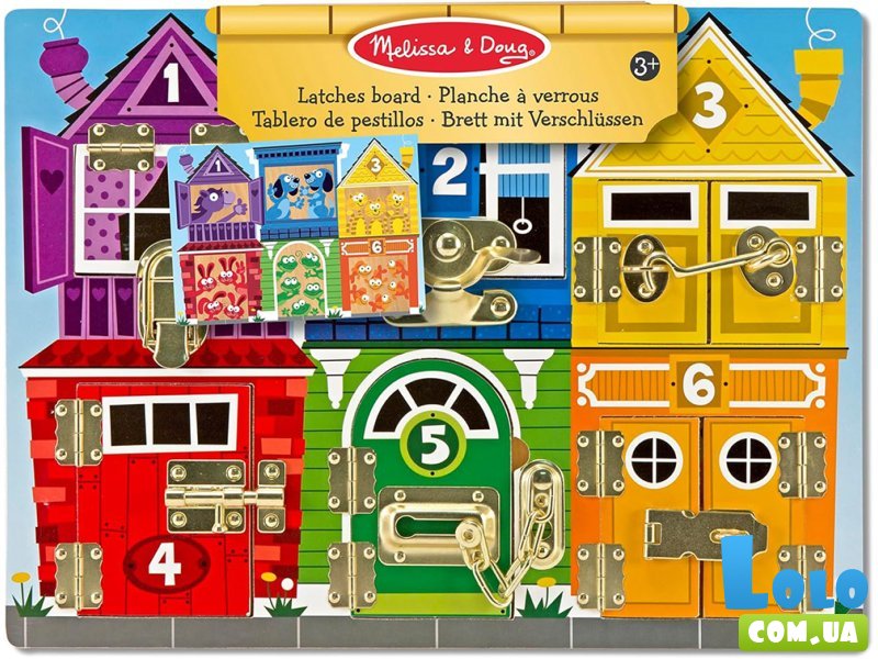 Деревянная доска с защелками, Melissa & Doug
