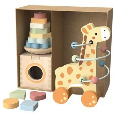 Деревянный подарочный бокс 3в1 Жираф, Tooky Toy