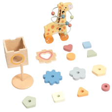 Деревянный подарочный бокс 3в1 Жираф, Tooky Toy