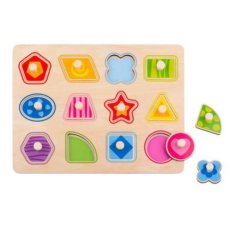 Деревянная рамка-вкладыш Геометрика, Tooky Toy