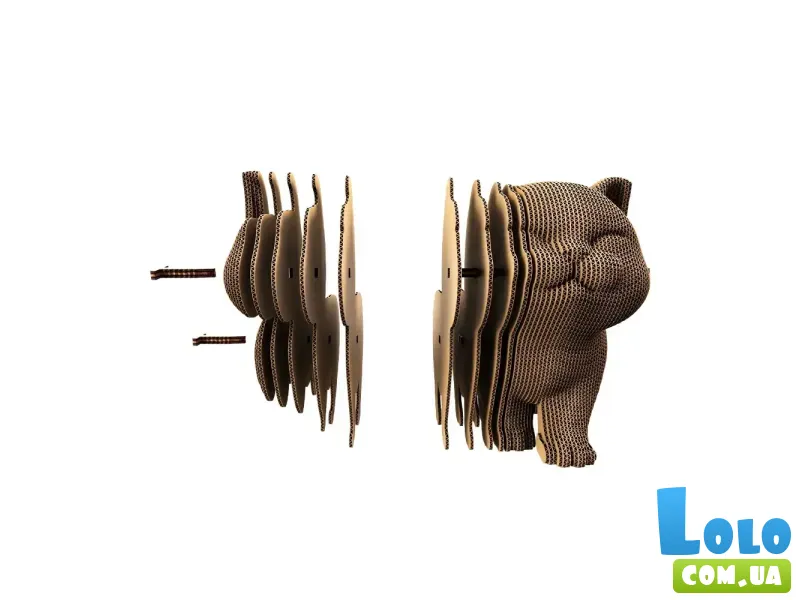 Картонный 3D пазл Walking kitten Cartonic, 56 эл.
