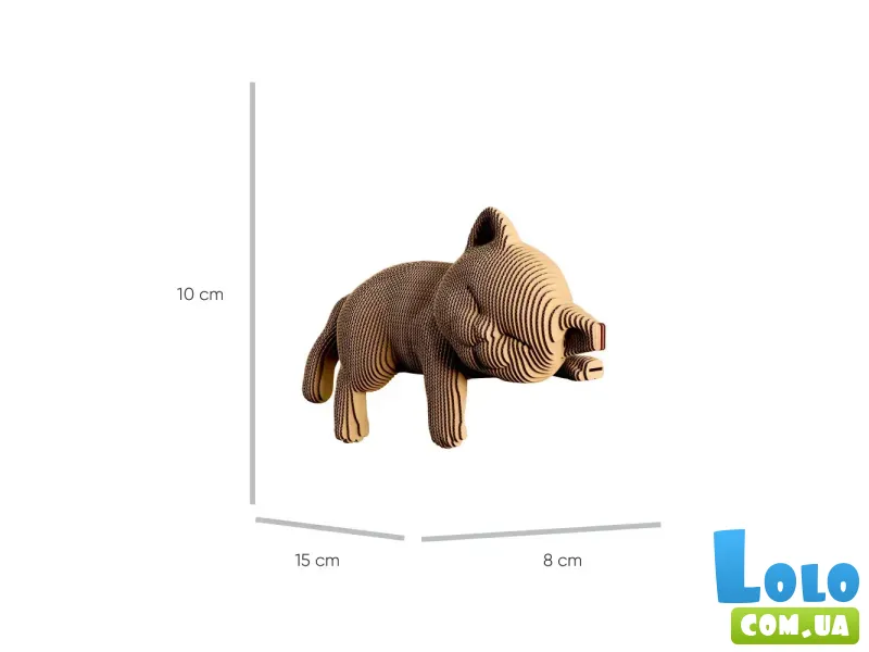 Картонный 3D пазл Sleepy kitten, Cartonic, 119 эл.