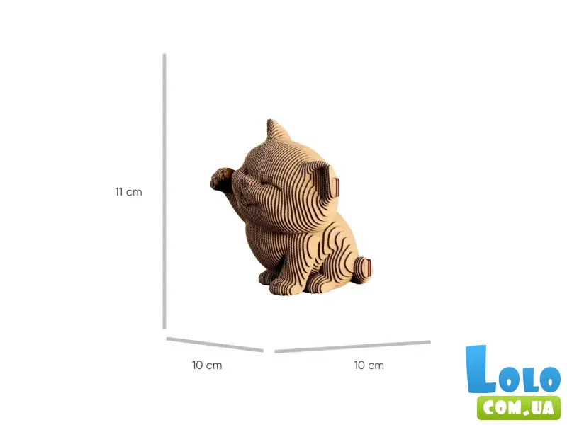 Картонный 3D пазл Maneki Kitten, Cartonic, 77 эл.