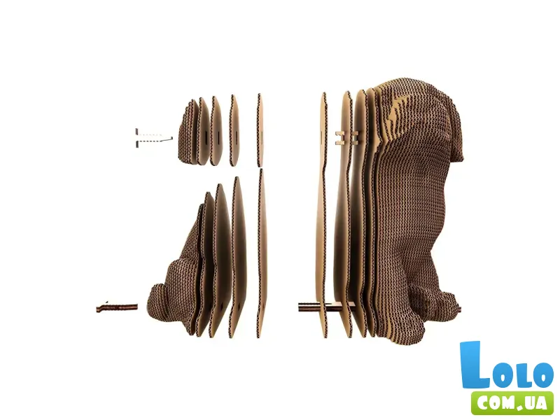 Картонный 3D пазл Labrador Puppy, Cartonic, 86 эл.