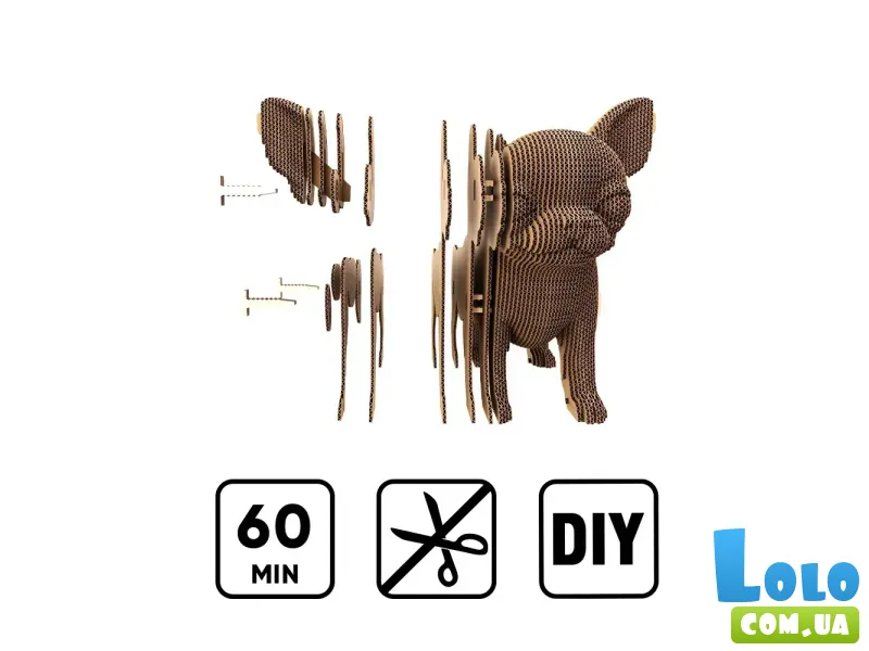 Картонный 3D пазл Chihuahua Puppy, Cartonic, 71 эл.