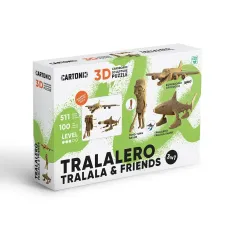 Картонный пазл 3D Tralalero Tralala & Friends, Cartonic, 511 эл.