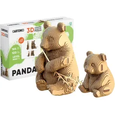 Картонный 3D пазл Panda family, Cartonic, 164 эл.