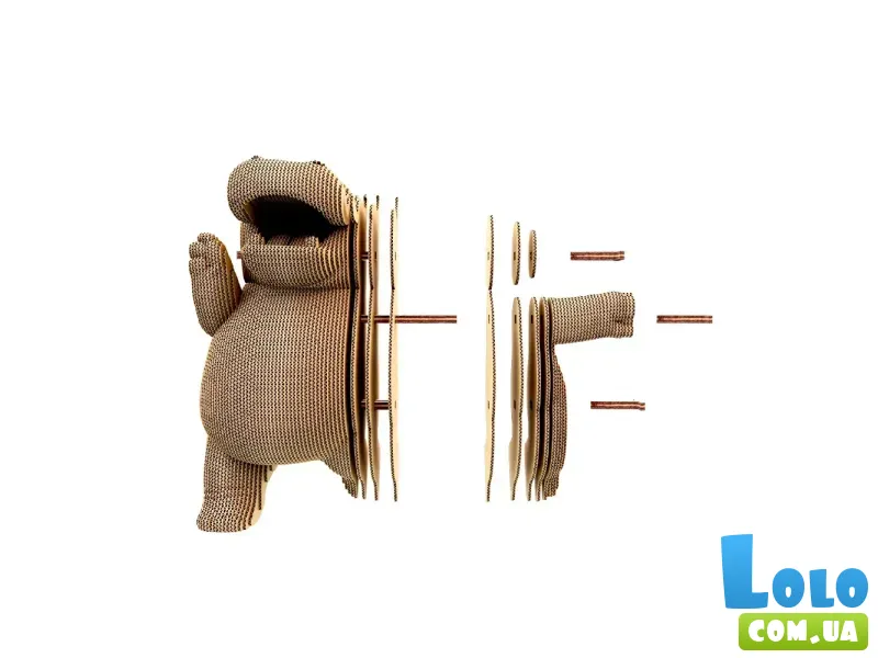 Картонный 3D пазл Сафари-трио, Cartonic, 267 эл.