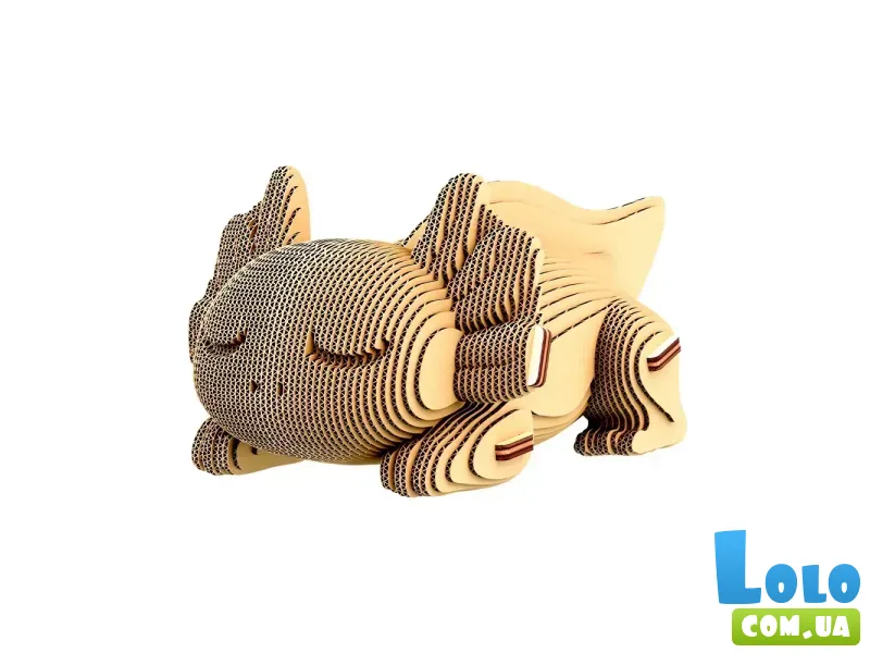 Картонный 3D пазл Трио Аксолотлов, Cartonic, 262 эл.