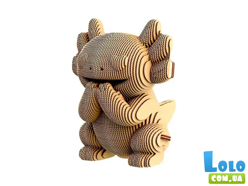 Картонный 3D пазл Трио Аксолотлов, Cartonic, 262 эл.