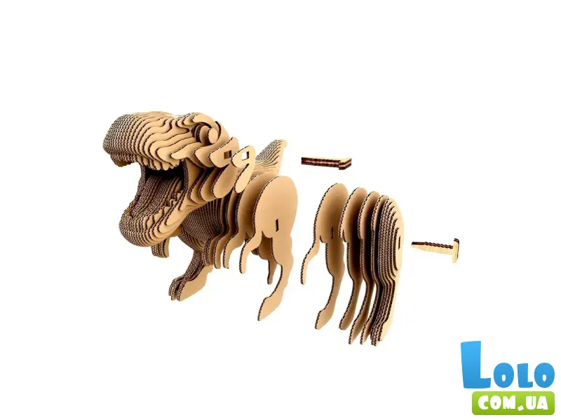 Картонный 3D пазл Трио Динозавров, Cartonic, 312 эл.