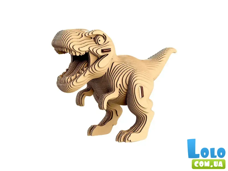 Картонный 3D пазл Трио Динозавров, Cartonic, 312 эл.