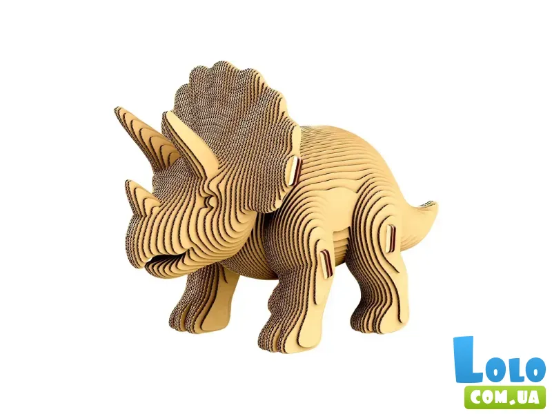 Картонный 3D пазл Трио Динозавров, Cartonic, 312 эл.
