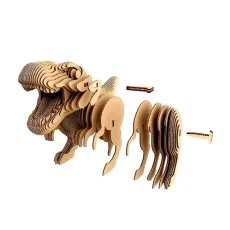 Картонный 3D пазл Трио Динозавров, Cartonic, 312 эл.