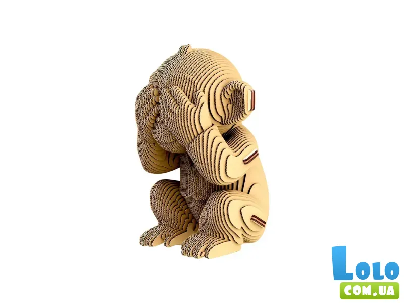 Картонный 3D пазл Трио Мавпенят, Cartonic, 280 эл.