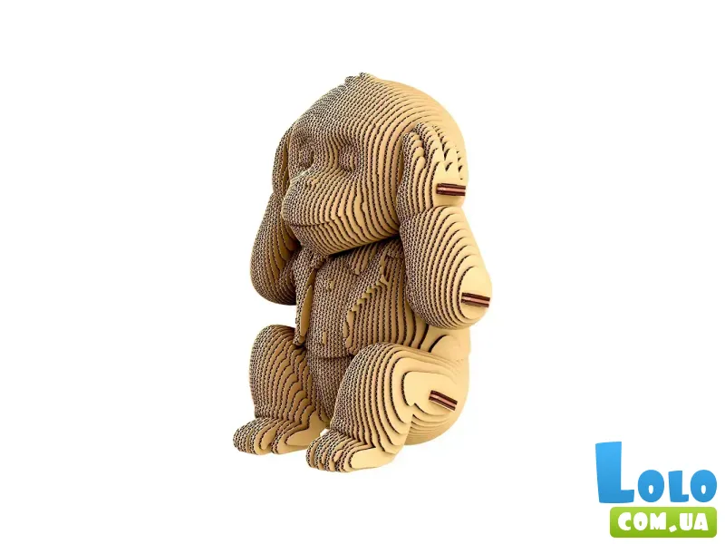 Картонный 3D пазл Трио Мавпенят, Cartonic, 280 эл.
