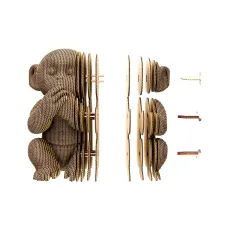 Картонный 3D пазл Трио Мавпенят, Cartonic, 280 эл.