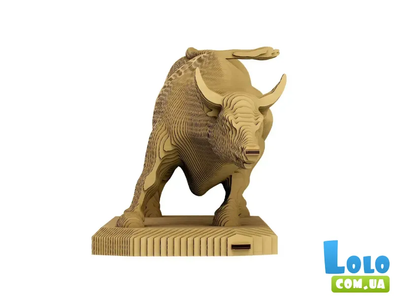 Картонный 3D пазл Бык, Cartonic, 288 эл.