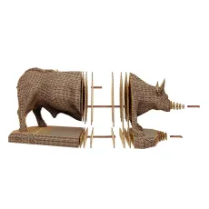 Картонный 3D пазл Бык, Cartonic, 288 эл.